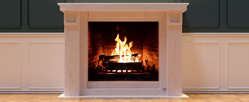 Decorative Electric Fireplace Installation in Saratoga, California