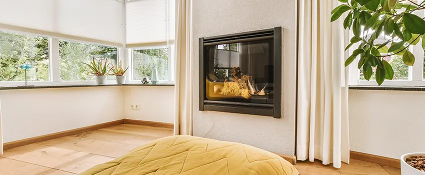 Residential Fireplace Ceramic Glass Installation in Saratoga, CA