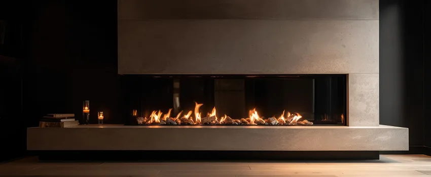 Gas Fireplace Ember Bed Design Services in Saratoga, California