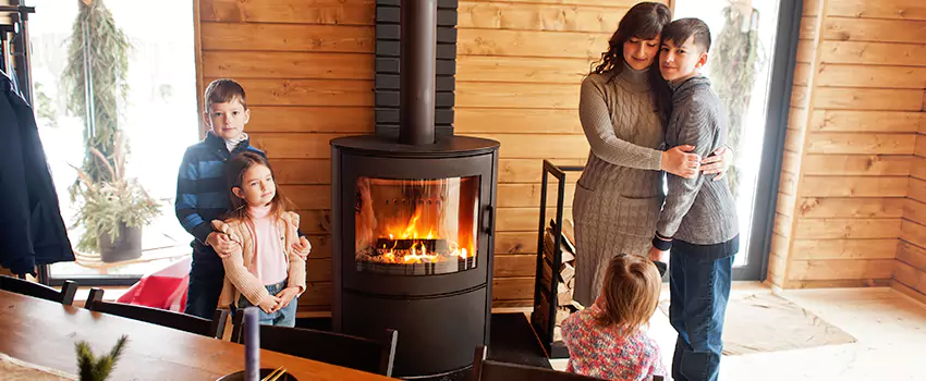 Morso Cast Iron Fireplace Insert Installation in Saratoga, California
