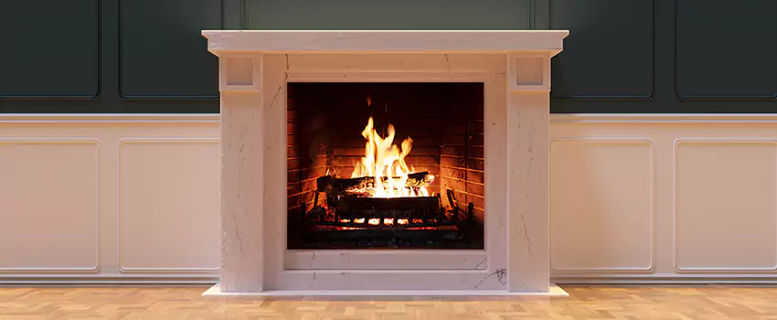 Open Flame Wood-Burning Fireplace Installation Services in Saratoga, California