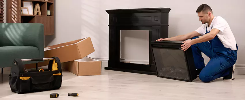 Old Rusted Metal Fireplace Repair And Replacement in Saratoga, CA