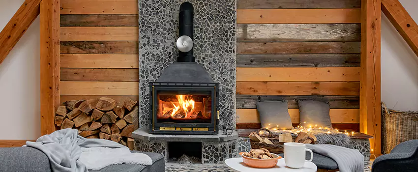 Thelin Hearth Products Direct Vent Gas Stove Fireplace Inspection in Saratoga, California
